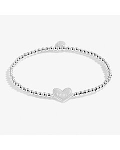 Joma Jewellery A Little 'Kind Heart' Bracelet In Silver Plating